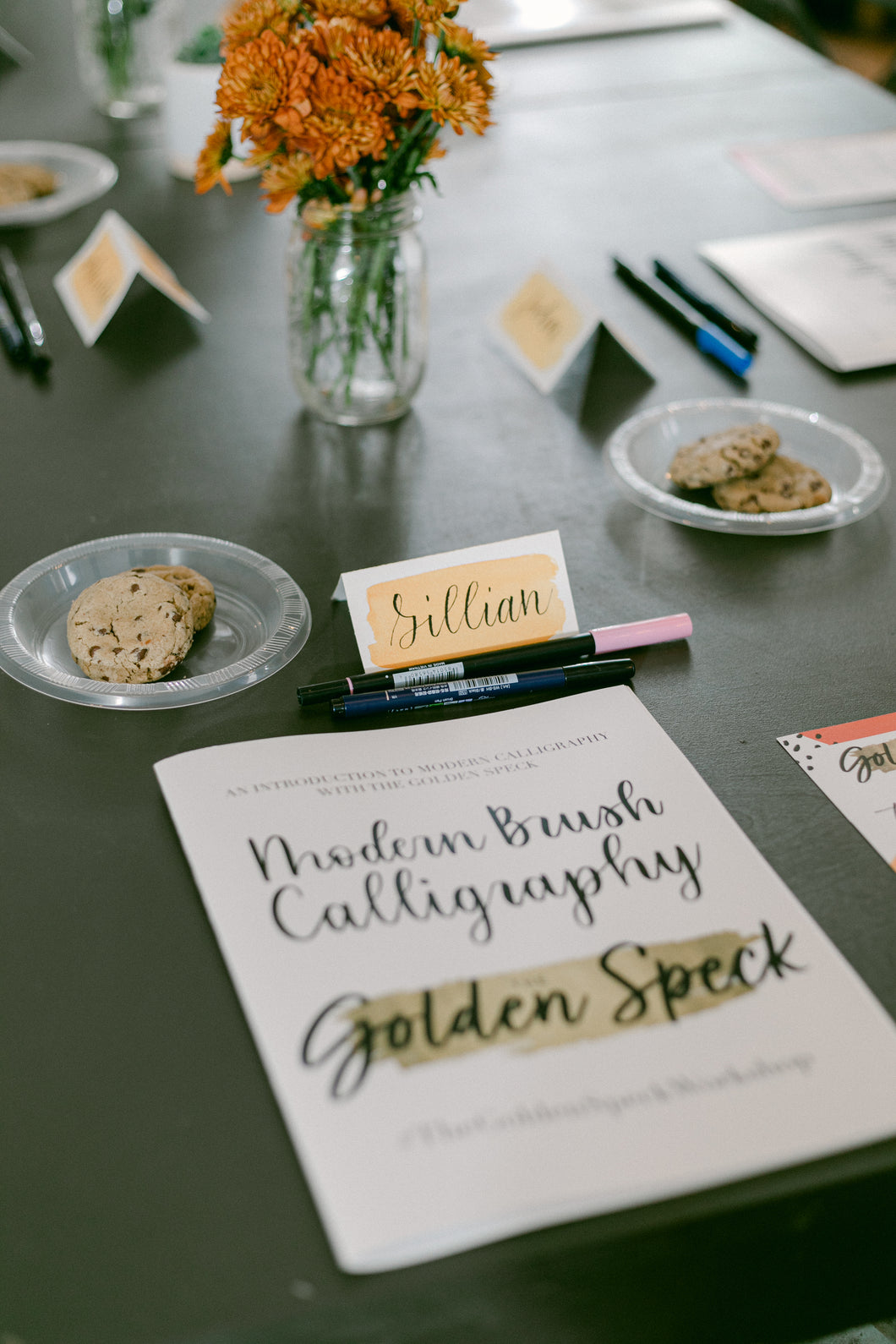 Modern Brush Calligraphy Workshop - October 8, 2023