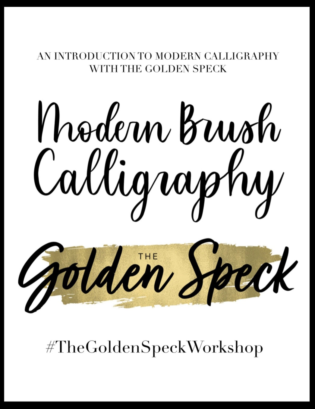 The Golden Speck Calligraphy Workbook (Digital)